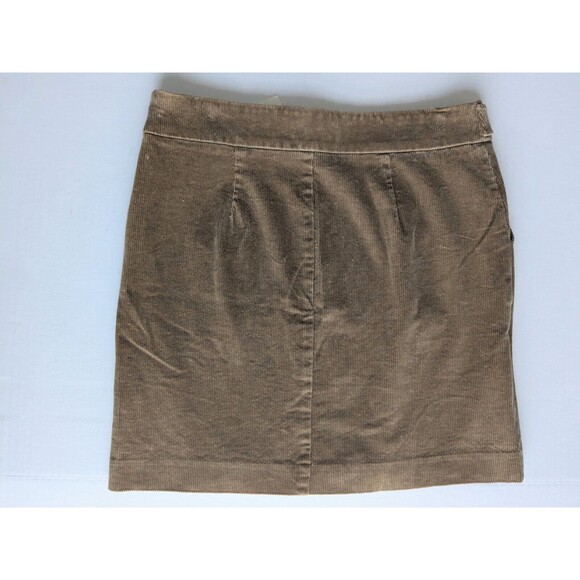 Banana Republic Mini Skirt Women's Size 4 Brown Corduroy - Picture 2 of 11
